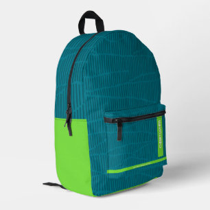 Trendy Green Personalisiert Name Bedruckter Rucksack