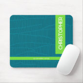 Trendy Green Personalisiert Name Mousepad (Mit Mouse)
