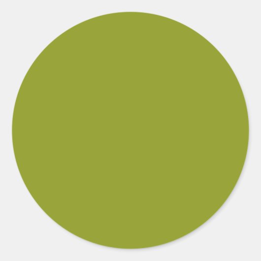 Trendy Green (solide Farbe) Runder Aufkleber (Vorderseite)