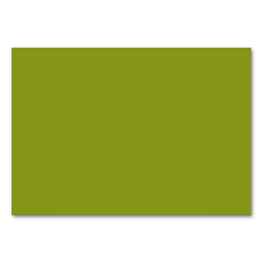 Trendy Green (solide Farbe) Tischnummer (Vorderseite)