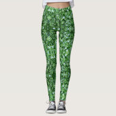 Trendy Green stilvoll Moderne Ferien Leggings (Vorderseite)