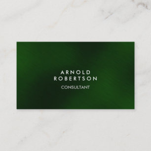 Trendy Green Stylish Modern Business Card Visitenkarte