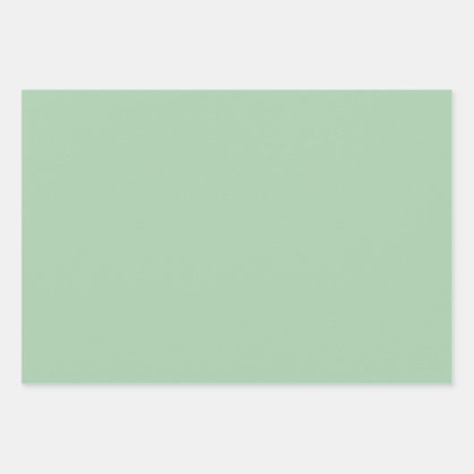 Trendy Green Typography Boy Script Baby Shooter Geschenkpapier Set (Vorderseite 2)