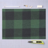 Trendy Green und Black Buffalo Kariert gemütlich Seidenpapier (Handwerk)