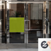 Trendy Green (Vollfarbe) Fensteraufkleber (Büro Tür)