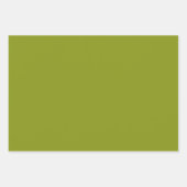 Trendy Green (Vollfarbe) Geschenkpapier Set (Vorderseite)