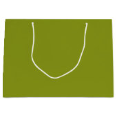 Trendy Green (Vollfarbe) Große Geschenktüte (Vorderseite)