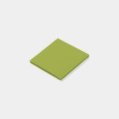 Trendy Green (Vollfarbe) Post-it Klebezettel (angewinkelt)
