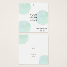 Trendy Green Watercolor Square Boutique Preis