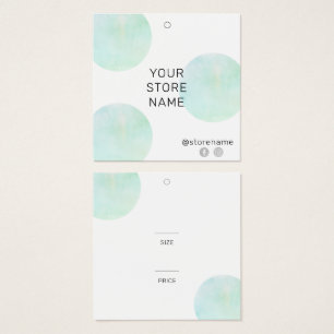 Trendy Green Watercolor Square Boutique Preis