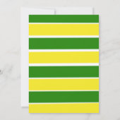 Trendy Green Yellow Tractor Boy Birthday Party Einladung (Rückseite)