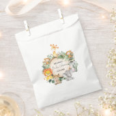 Trendy Greenery Jungle Safari Animals Baby Dusche Geschenktütchen (Ausgeschnitten)