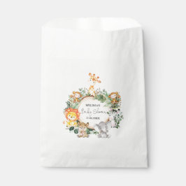 Trendy Greenery Jungle Safari Animals Baby Dusche Geschenktütchen