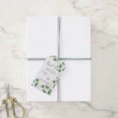 Trendy Greenery Nature Inspiriert Eukalyptus Weddi Geschenkanhänger (Mit Garn)