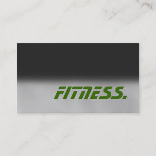 Trendy Grey Green Trainer Sport Business Card Visitenkarte