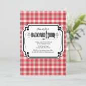 Trendy GRILLEN Einladung (Stehend Vorderseite)