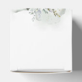 Trendy grüne Blätter goldene Buchstaben Babydusche Geschenkschachtel (Oben)