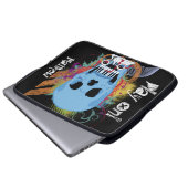 Trendy Grunge Skull Piano Musik Laptop Schläfchen Laptopschutzhülle (Vorne Knopf)