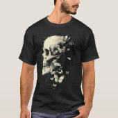 Trendy Grungecore Skull Blume Gothic Emo Y2K T-Shirt (Vorderseite)