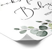 Trendy Grünpflanzen boho Bücher für Babyzeichen Poster (Ecke)