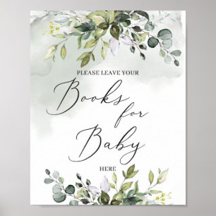 Trendy Grünpflanzen boho Bücher für Babyzeichen Poster
