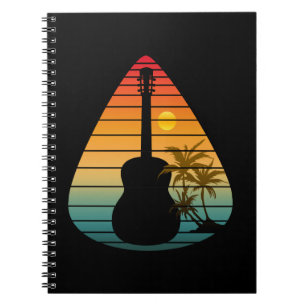 TRENDY GUITAR PICK SONNENUNTERGANG  NOTIZBLOCK