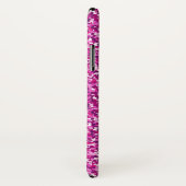 Trendy, gürmisch, rosa bedruckter Glitzer personal Case-Mate iPhone Hülle (Hinten/Rechts)