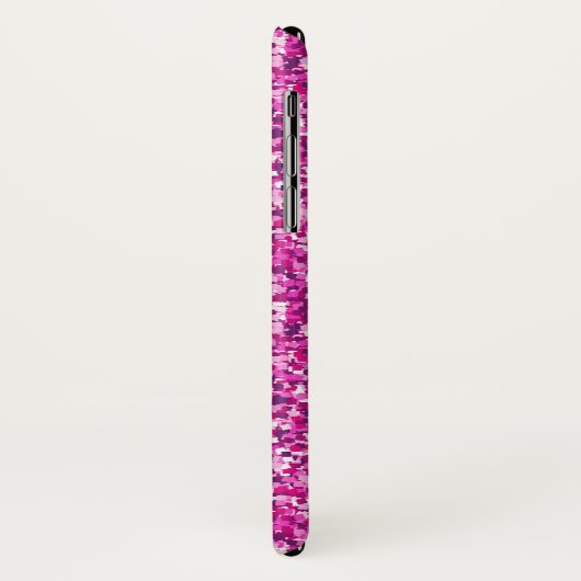 Trendy, gürmisch, rosa bedruckter Glitzer personal Case-Mate iPhone Hülle (Hinten/Links)