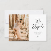 trendy haben wir Hochzeitsankündigung Dankeskarte (Vorderseite)