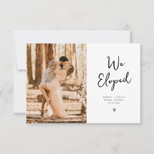 trendy haben wir Hochzeitsankündigung Dankeskarte (Vorderseite)