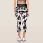 Trendy Hahnentrittmuster Pattern Capris Leggins Yo (Rückseite)