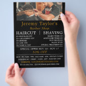Trendy Hair Cut, Männerwerbung Flyer (Hand)