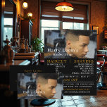 Trendy Hair Cut, Männerwerbung Flyer<br><div class="desc">Trendy Frisur,  Männerbügel werben Flyer vom Business Card Store.</div>