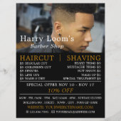 Trendy Hair Cut, Männerwerbung Flyer (Vorne)