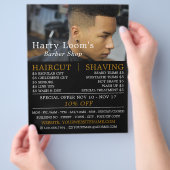 Trendy Hair Cut, Männerwerbung Flyer (Hand)