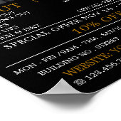 Trendy Hair Cut, Männerwerbung Poster (Ecke)