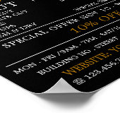 Trendy Hair Cut, Männerwerbung Poster (Ecke)