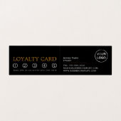 Trendy Hair Cut, Men's Barbers, Loyalty Card, Visitenkarten (Innenseite Aufgefaltet)