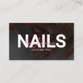 Trendy Hair, Lash, Nail Tech QR Code Visitenkarte (Vorderseite)