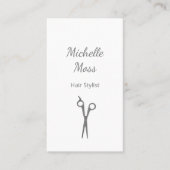 Trendy Hair Stylist Simple Schissens Visitenkarte (Vorderseite)