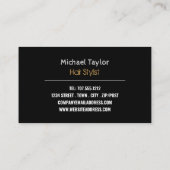 Trendy Haircut, Frisör, Friseur, Friseur Visitenkarte (Rückseite)