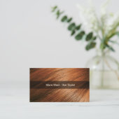 Trendy Hairstylist Modern Business Cards Terminkarte (Stehend Vorderseite)