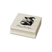 Trendy Halloween Hexe mit Cauldron Gummistempel (Stempel)