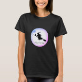Trendy Halloween Magic Cat Lady T-Shirt (Vorderseite)