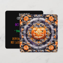 Trendy Halloween Pumpkin Autumn Collection Einladung