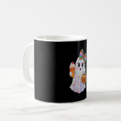 Trendy Halloween Rhinestones Ghost Kaffeetasse (Vorderseite Links)