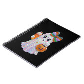 Trendy Halloween Rhinestones Ghost Notizblock (Linke Seite)