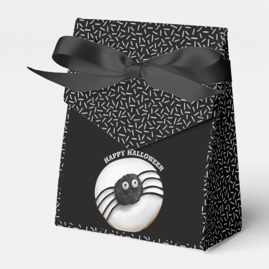 Trendy Halloween Spooky Black Spider Donut Geschenkschachtel (Vorderseite)