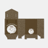 Trendy Halloween Spooky Brown Boo Ghost Donut Geschenkschachtel (Ungefaltet)