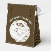 Trendy Halloween Spooky Brown Boo Ghost Donut Geschenkschachtel (Rückseite)